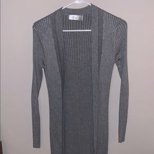 Ribbed midi cardigan
